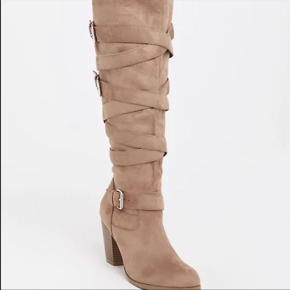 Black Torrid multi strap heel boots BLACK